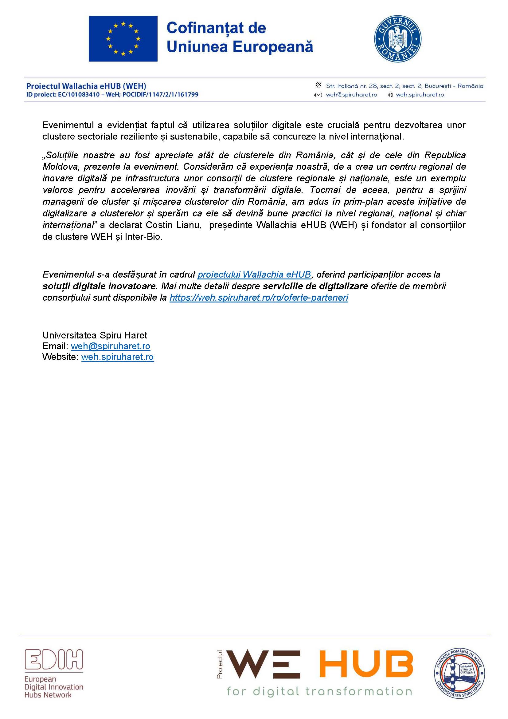 Comunicat Digitalizare clustere WEH Page 2