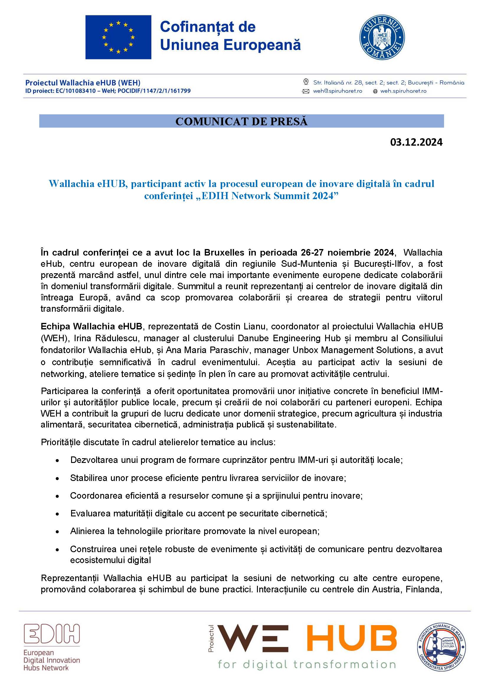 Comunicat EDIH Network Summit 2024 WEH Page 1