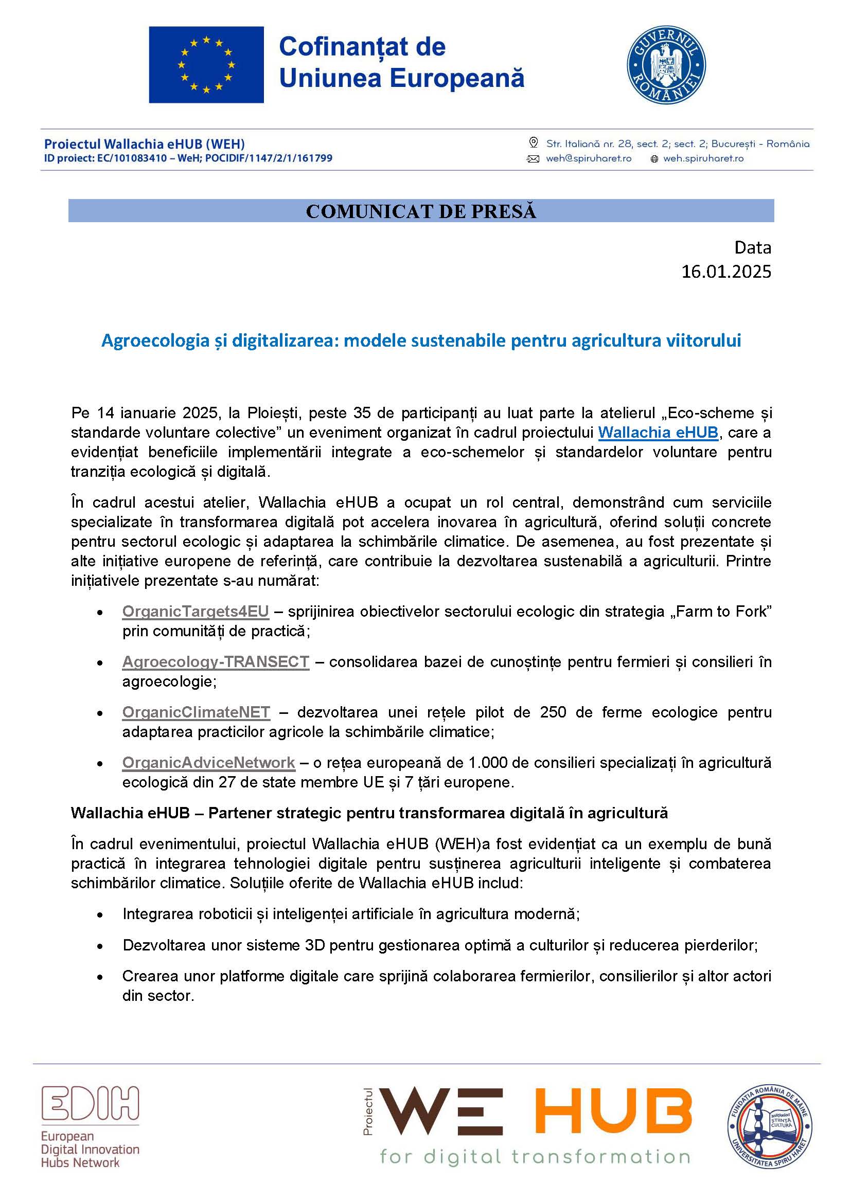 Comunicat WEH Agroecologia și digitalizarea Page 1