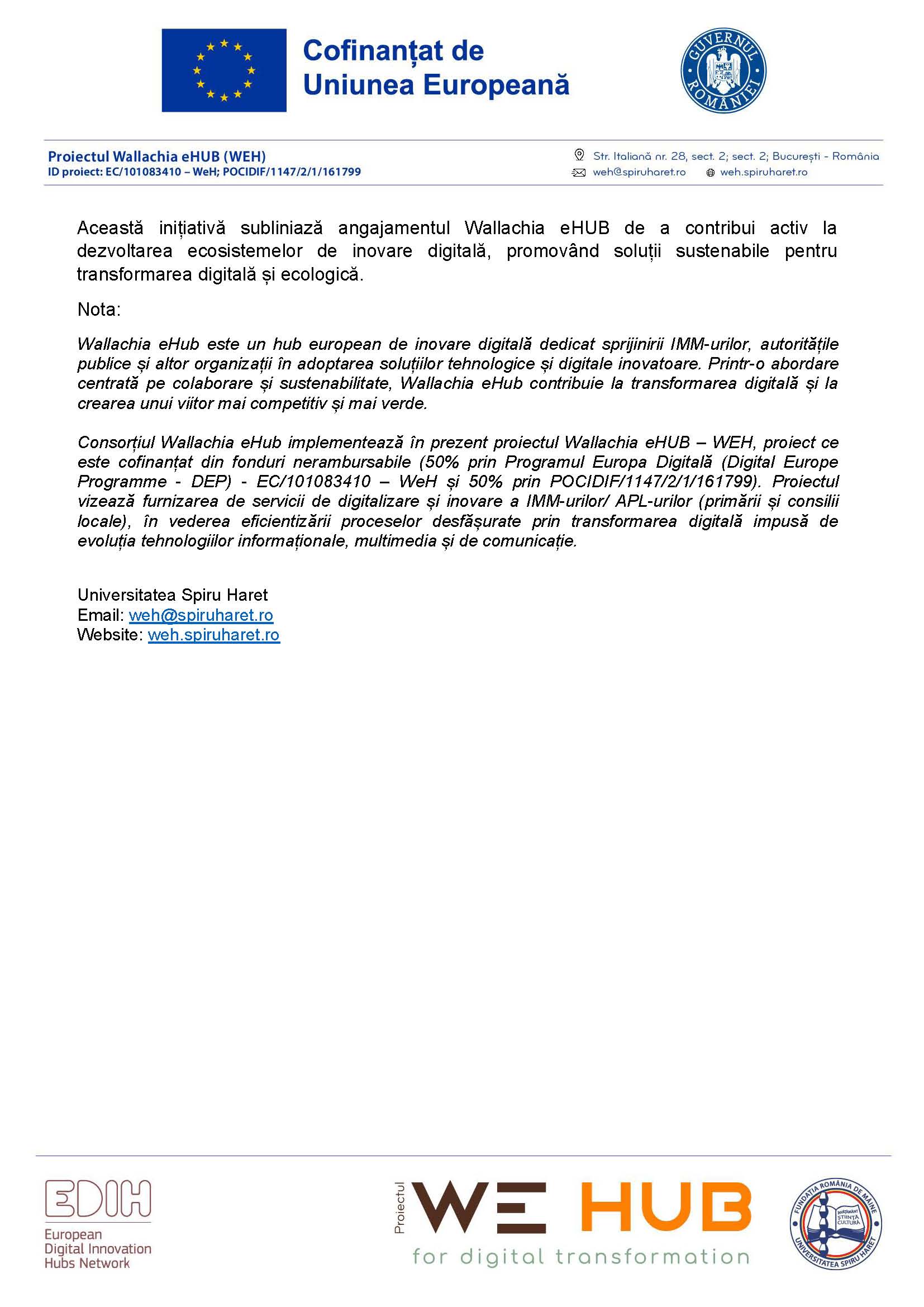 Comunicat WEH extinde colaborarea internationala Page 2