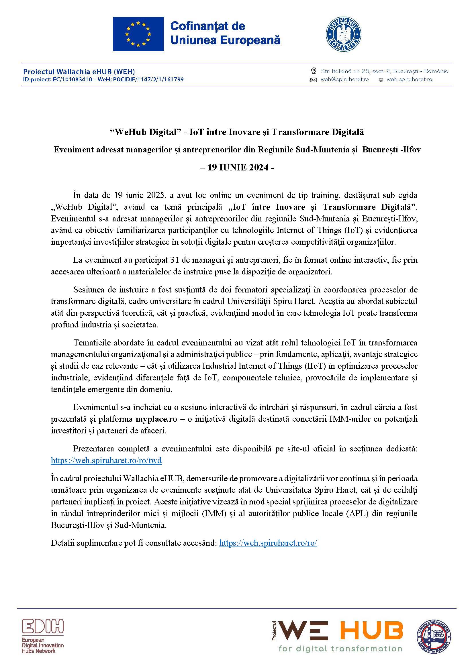 Articol eveniment 19 iunie 2025